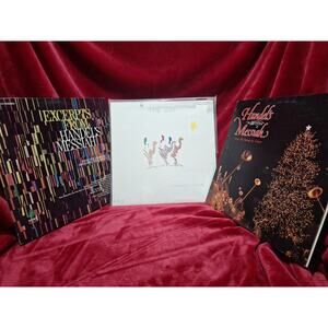 Handel’s Messiah LP Lot – Excerpts, Colours Christmas, 100 Strings – 3 Vinyl